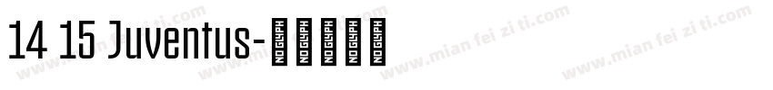 14 15 Juventus字体转换